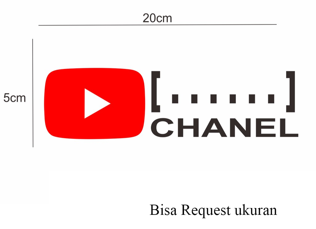 CUTING STICKER CHANNEL YOUTUBE ANDA UNTUK MEDIA PROMOSI