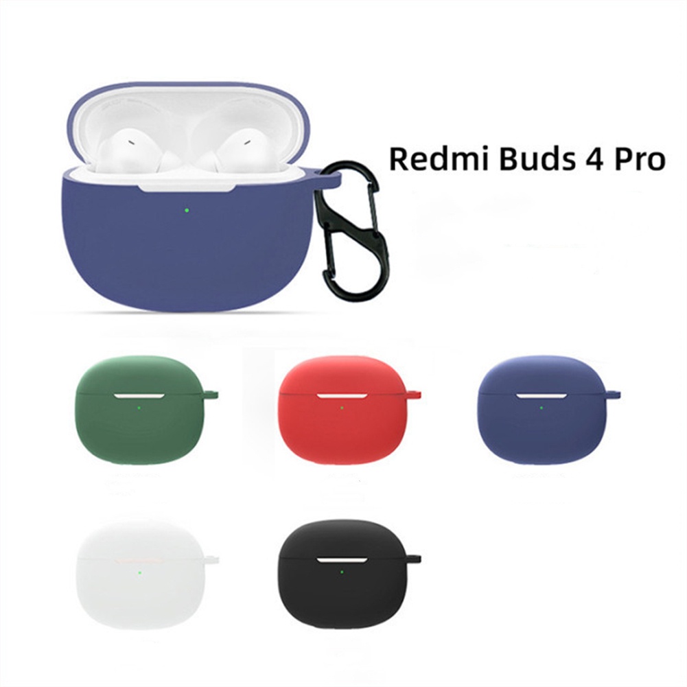 Soft Case Silikon Earphone Wireless Dengan Kait Untuk Redmi Buds 4 Pro