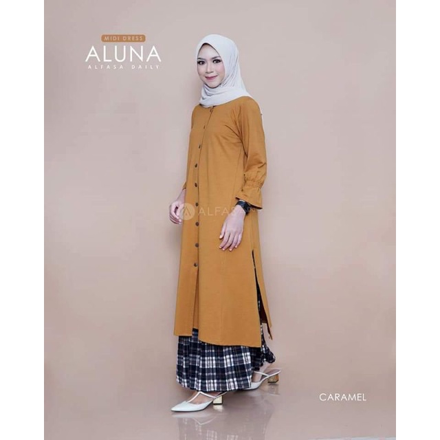 aluna midi dress by alfasa daily