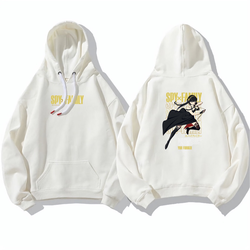 PROMO COD SWEATER HOODIE WANITA PRIA UNISEX PASANGAN COUPLE KAPEL / SPY X FAMILY OVERSIZE SWEATER HOODIE