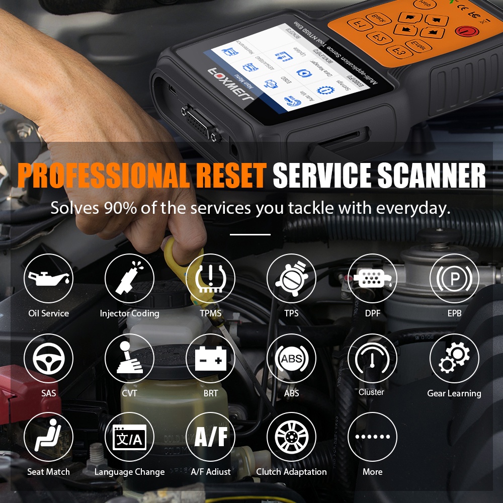 FOXWELL NT650 Elite Professional Obd2 Car Diagnostic Tool Odb2 Car Scanner Obd Car Diagnostic Scanner With More Than 25 Maintenance Reset Functions