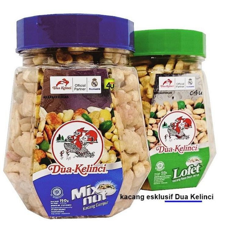 

Dua kelinci Kacang Lofet & Mix Nut 150 gr