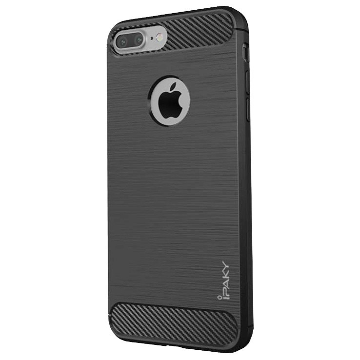 CASE SLIM FIT CARBON IPAKY IPHONE 7 PLUS IPHONE 8 PLUS SOFTCASE - FA