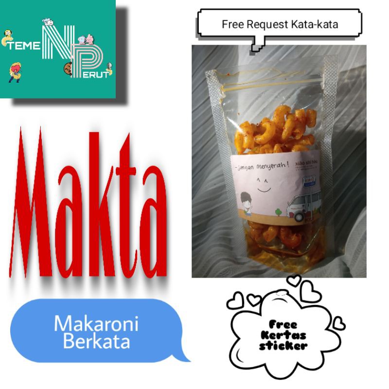 

CEMILAN MAKARONI MAKTA (makaroni Berkata) (40gr)