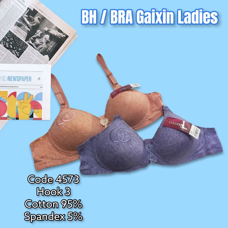 BH / BRA Gaixin Ladies 4573 Cup Besar Tanpa Kawat Kait 3