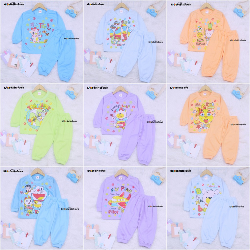 Piyama Kaos Kartun Uk 2 Tahun / Piyama Anak Cowok Murah Baju Tidur Babydolls Setelan Kaos Anak