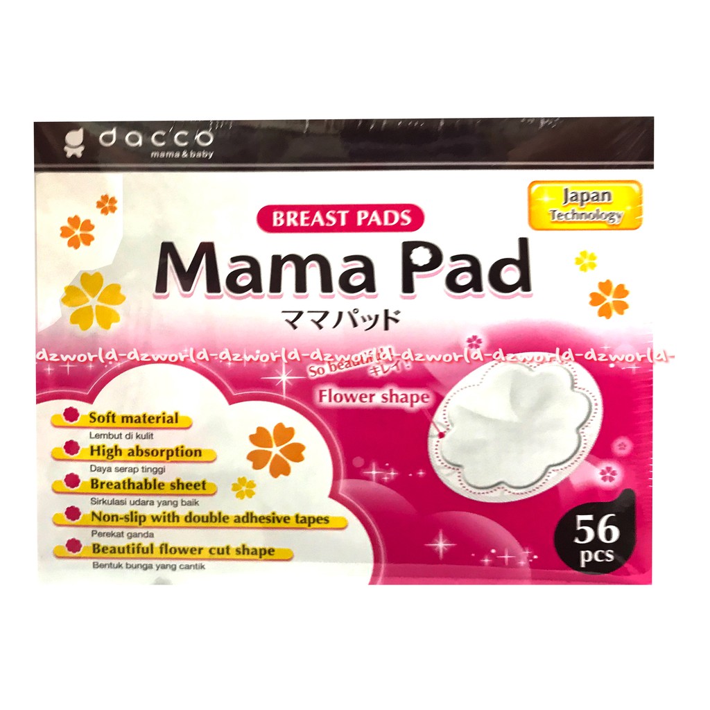 Mama Pad Breast Pad 56 pcs bantalan payudara untuk penyerap ASI cocok untuk kenyamanan ibu menyusui