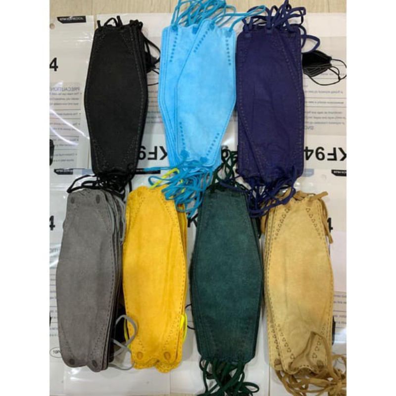 masker kf94 dewasa warna warni isi 10pc