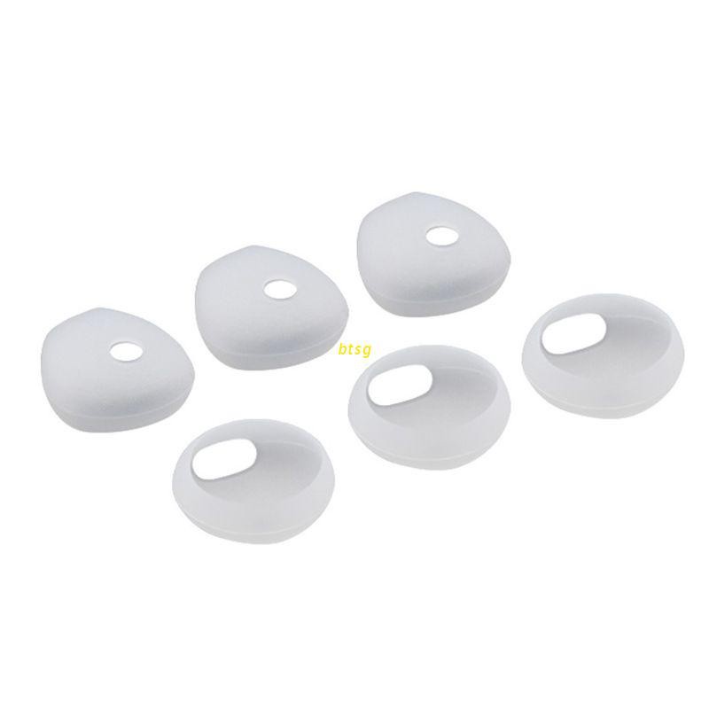 btsg 3 Pairs Earbuds Cover In-Ear Tips Soft Silicone Skin Earpiece Ear Buds Accessories Replacement for Huawei AM116 AM115 Vivo X9 XE680 Sports Bluetooth Headset