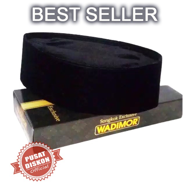 Peci Songkok Kopiah Wadimor Hitam Polos Peci Hitam Peci Polos Songkok Hitam Songkok Polos Kopiah