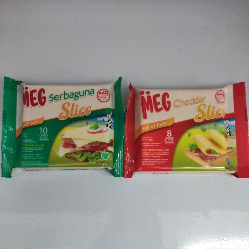 

MEG Cheddar Slice Dan MEG Keju Serbaguna