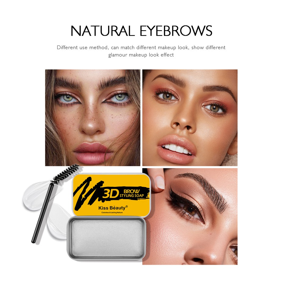 KISS BEAUTY BROW STYLING SOAP 10GR BROW WAX EYEBROW WAX ALIS