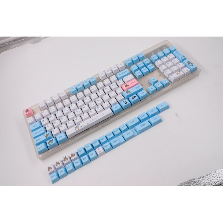 Keycap 104 Tombol Oem Sublimasi Pbt Tema Binatang Cherry Untuk Keyboard Mekanik