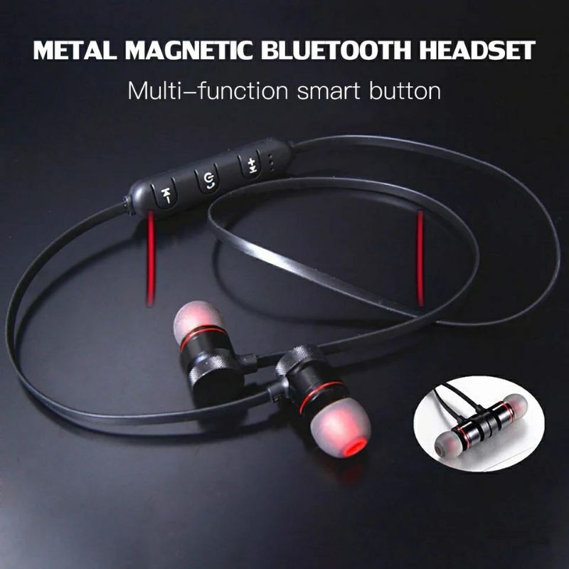 Headset Bluetooth Magnetic Superbass