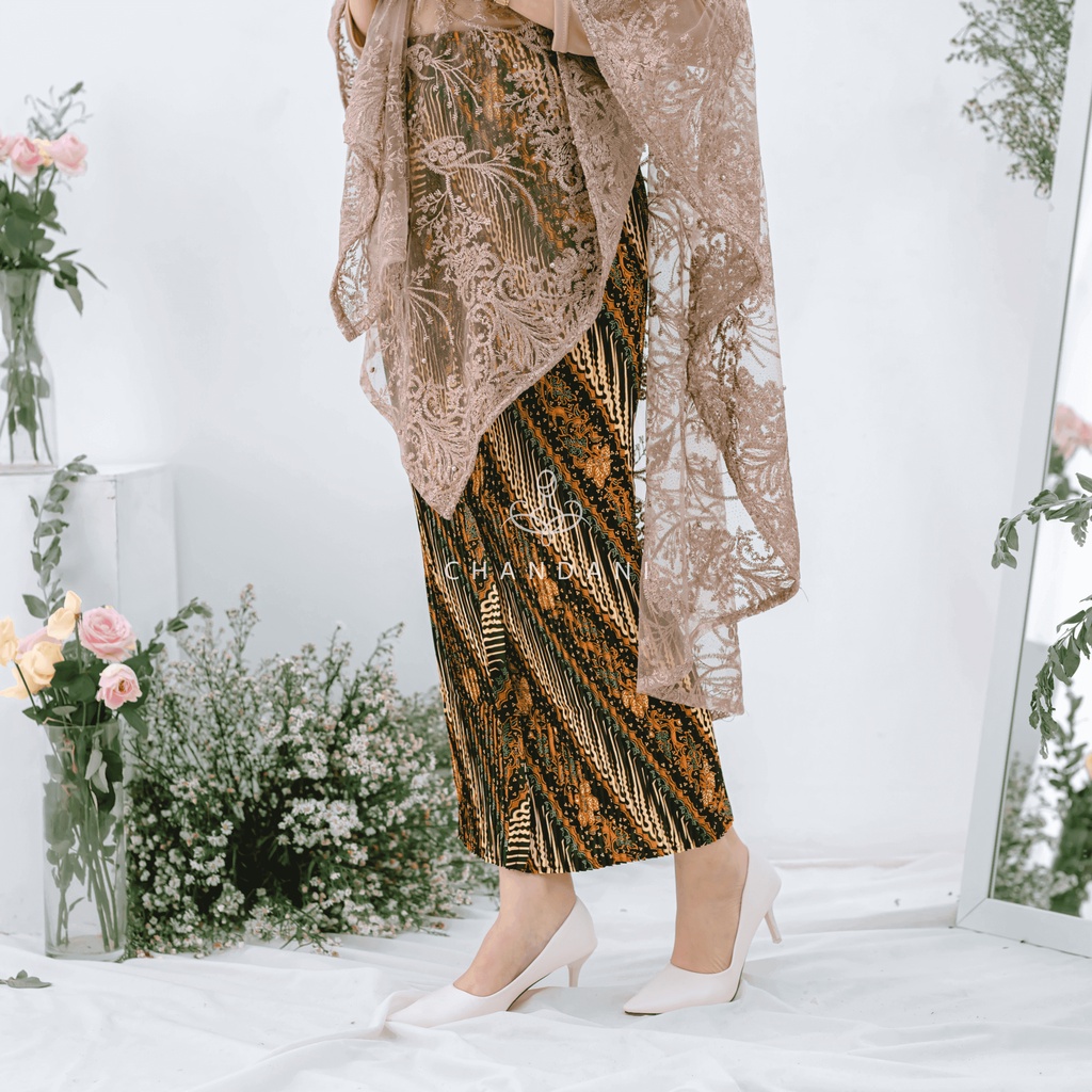 chandani.id • MEMAYU OUTER MOCCA | Outer Kebaya Tulle Tumpal Premium Wisuda Lamaran Seragam Bridesmaid. outer kondangan. kebaya wisuda. outer brokat. by chandani