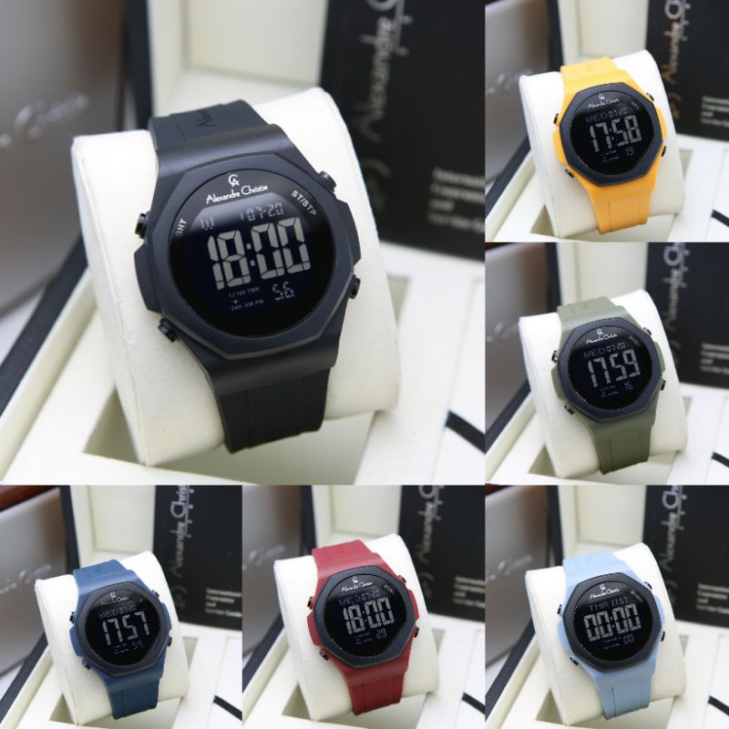 [ BEST SELLER ✔ ] JAM TANGAN PRIA ALEXANDRE CHRISTIE AC9359 / AC 9359 DIGITAL ORIGINAL GARANSI RESMI