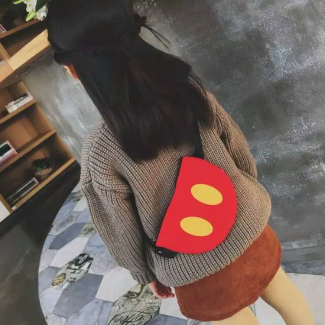 Tas pinggang mickey mouse / tas mickey mouse / tas bahu mickey anak