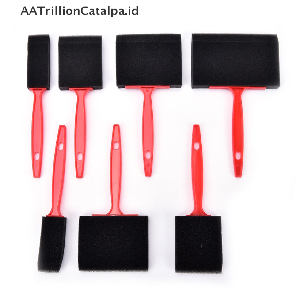 (AATrillionCatalpa) Set Kuas Cat Minyak Bahan Spons + Polyurethane