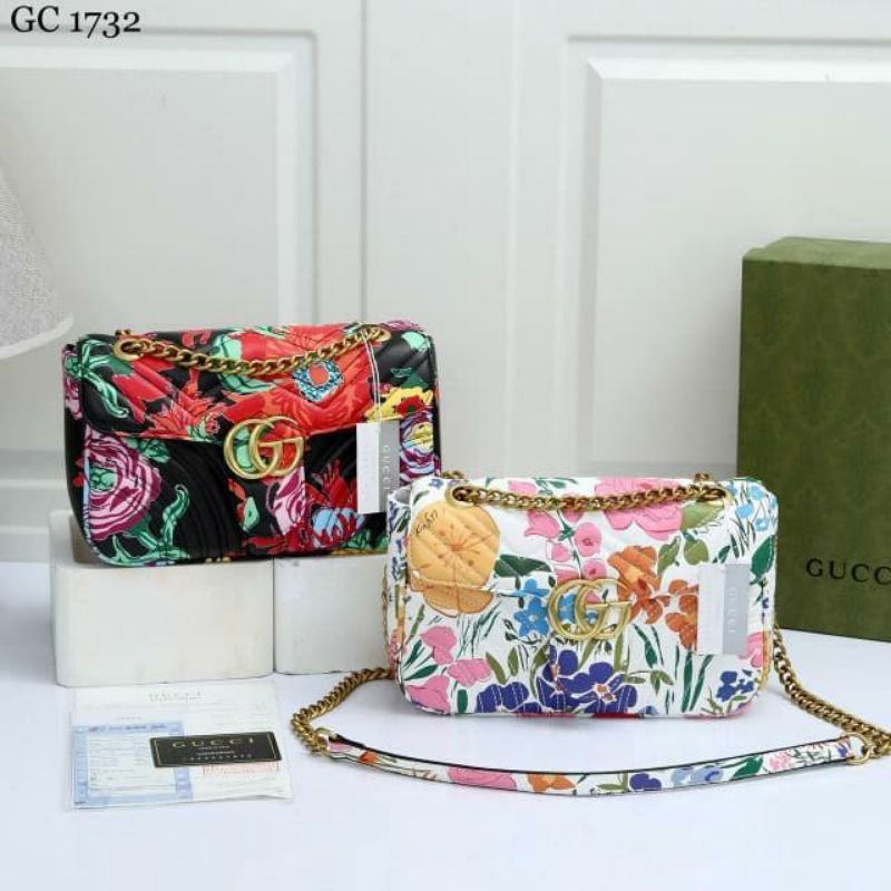 TAS GUCCI MARMONT BUNGA free box