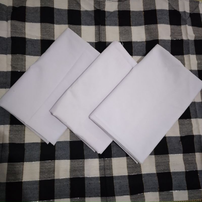 Udeng Lembaran segi empat putih katun halus murah