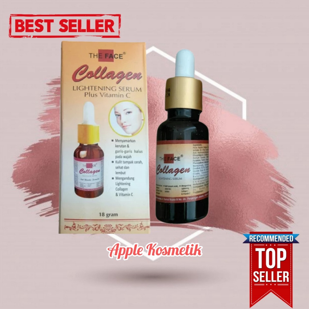 THE FACE COLLAGEN Serum Lightening Plus Vitamin C 18g - Apple_Kosmetik