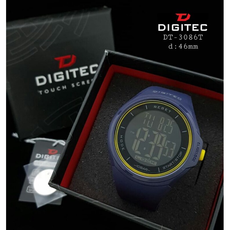 Jam tangan pria Digitec DS 8086  / DG 8086 original Digitec 8086 Digital touch screen Tahan Air