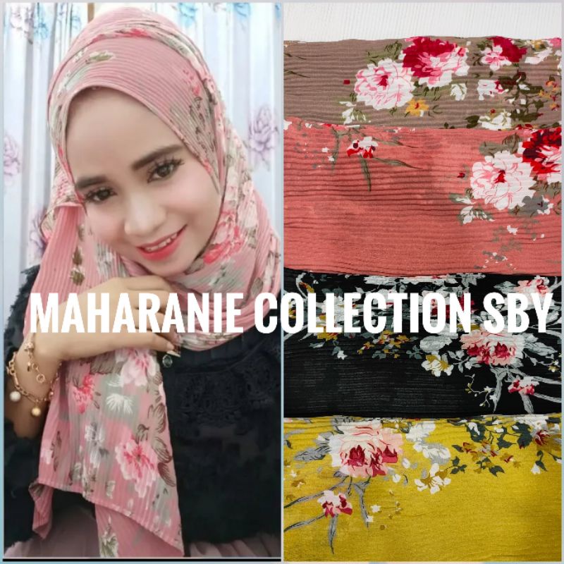 pasmina plisket motif/pasmina full plisket motif/pasmina motif/pasmina plisket motif bunga terbaru