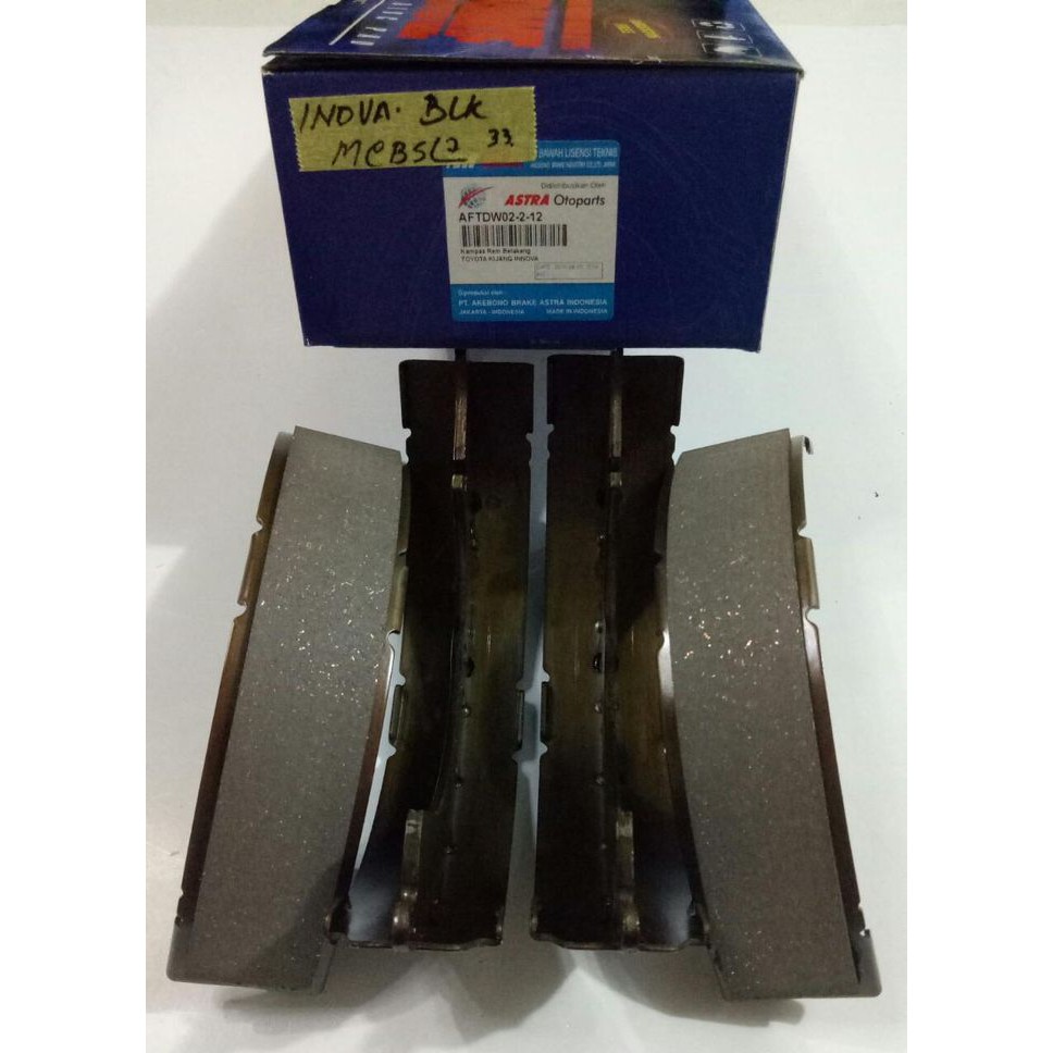 Kampas Rem Belakang Set Innova / Kijang Efi / Kijang Kapsul 7K / Kijang 2.0 Merk TDW Astra ASLI