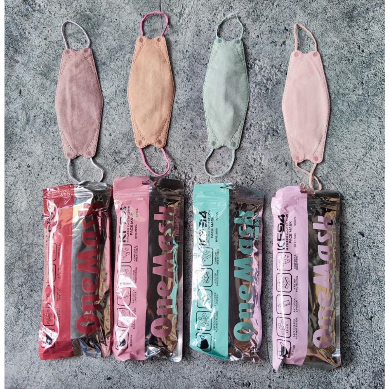 KF94 ONE MASK - MASKER KF94 4PLY ONE MASK WARNA - MIRIP SHUMU ECERAN / REPACKING / SATUAN PIECE
