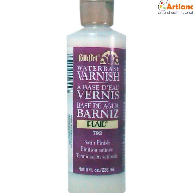 

Folkart 8oz waterbase satin varnish 792