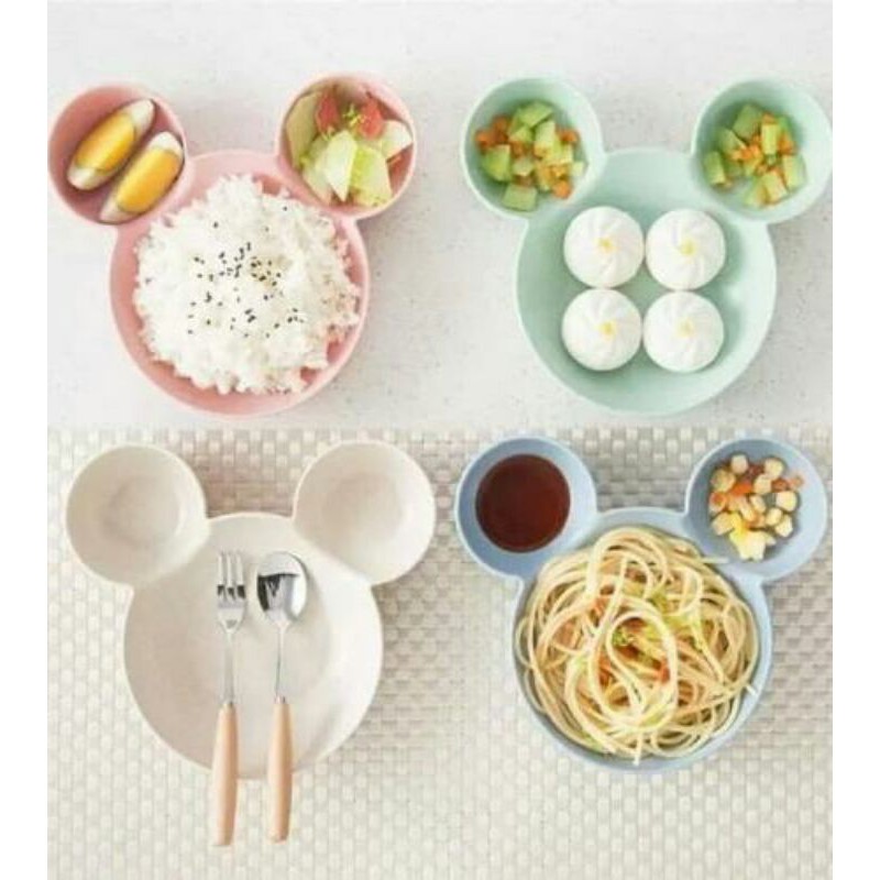 Piring Makan Anak (Piring Micky Anak) Plastik Lucu