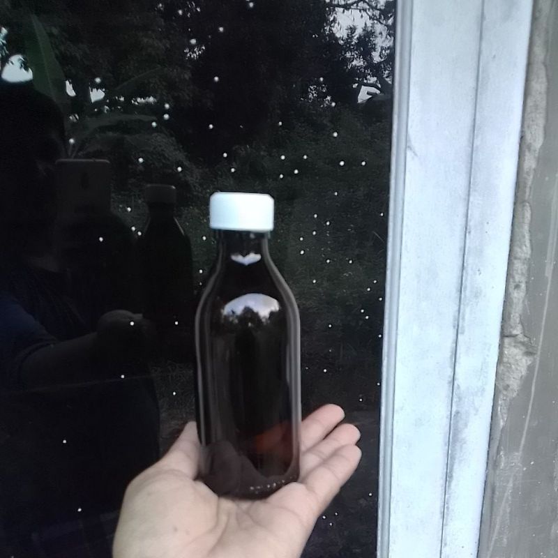 Botol kaca coklat 200ml