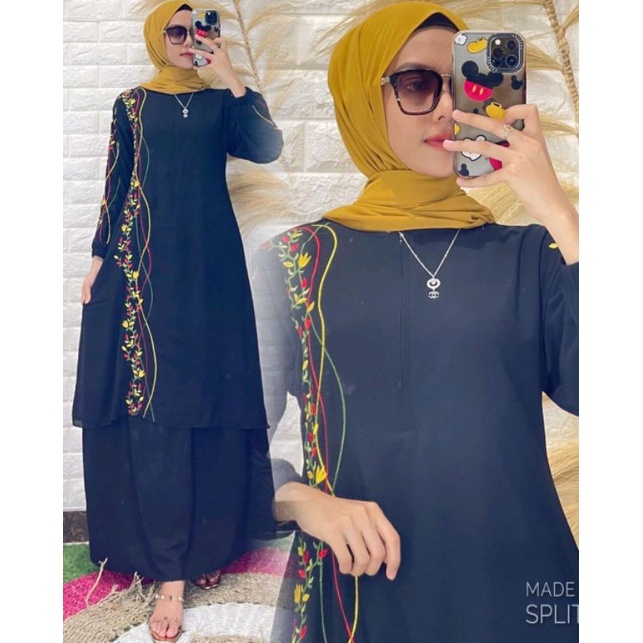 Hadir Kembali Best Seller Gamis Melayu Runcing Seragaman Keluarga Dress Terkini Ceruty Babydoll Baju