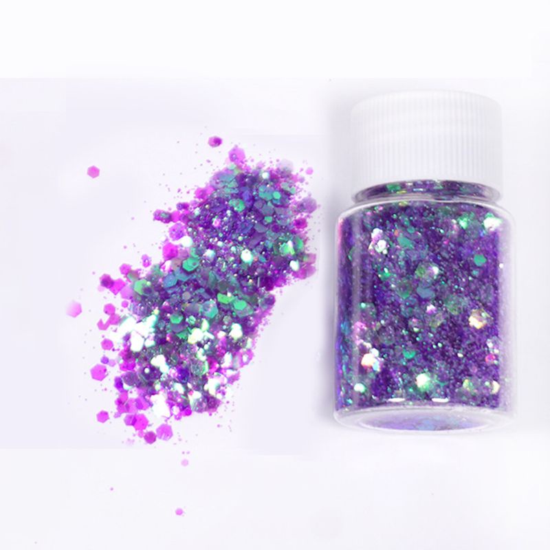 Siy 6pcs / Set Cetakan Resin Epoksi Sequin Glitter Untuk Dekorasi Diy