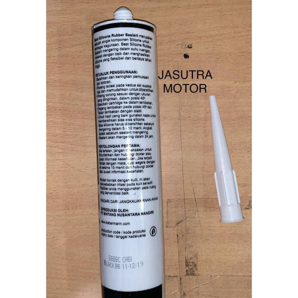Lem kaca Silicon / Sealer Sealant warna black [ hitam ] -18445