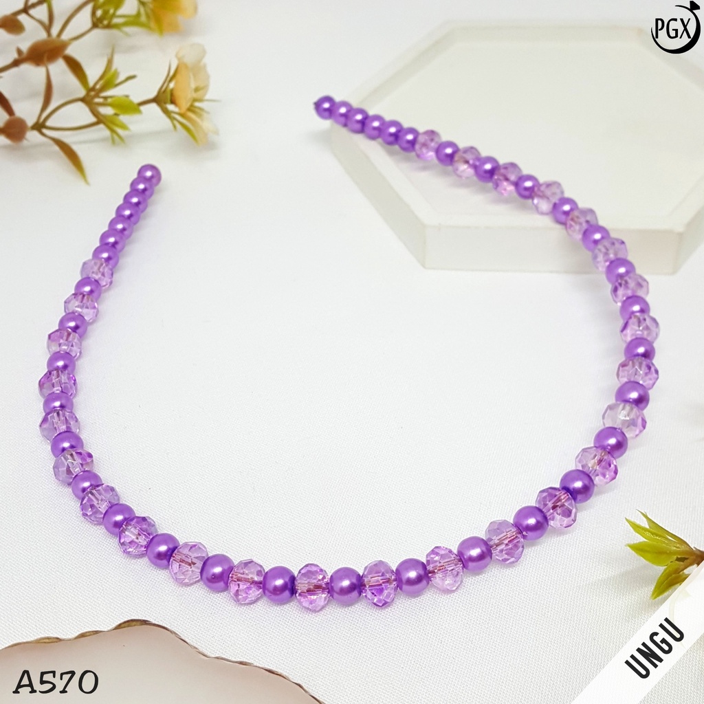 PGX Bando Mutiara Korea Headband Aksesoris Rambut Wanita A570