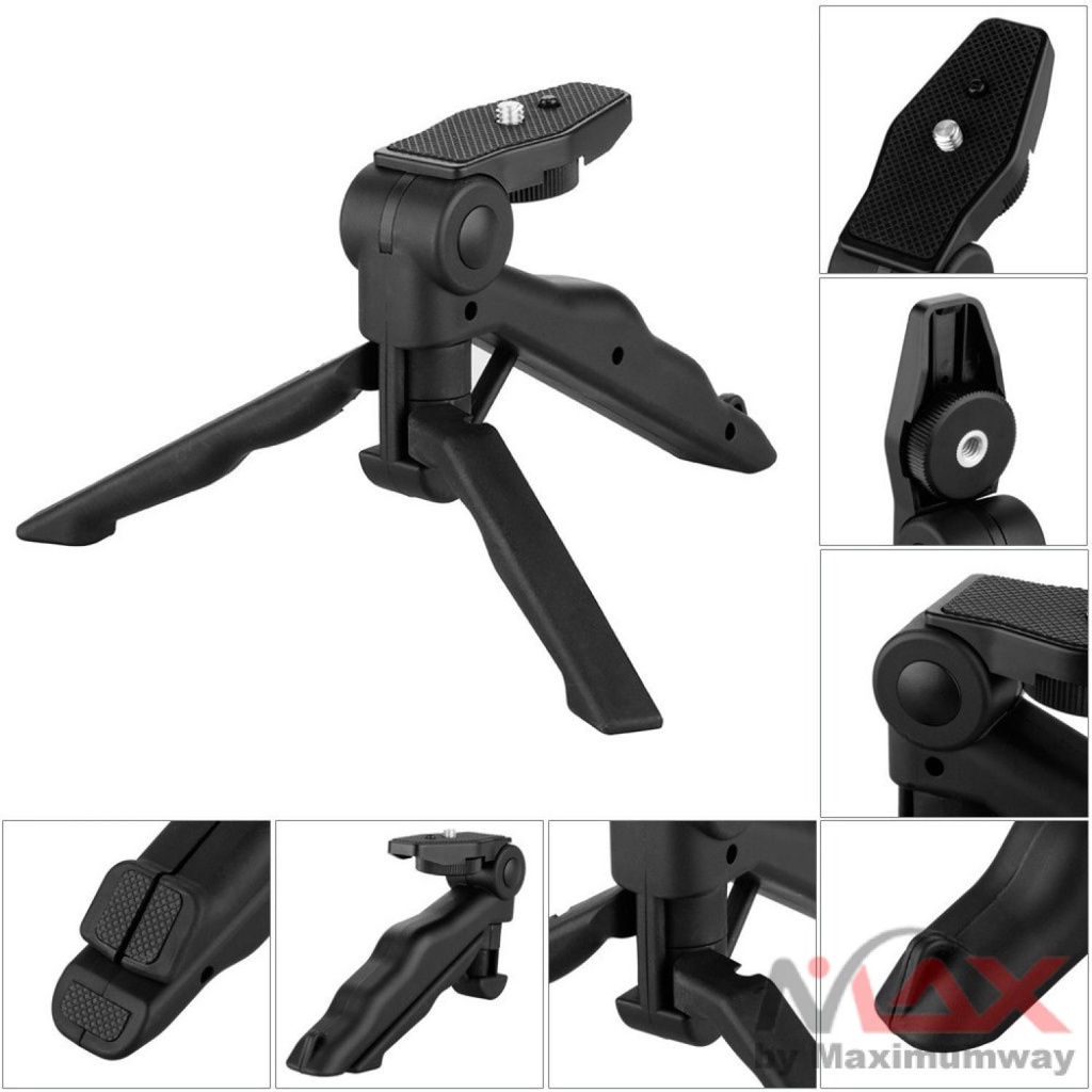 TaffSTUDIO Mini Foldable Folding Tripod Stand - CP-GP264 Warna Hitam