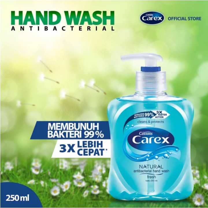 SABUN  CUCI TANGAN CUSSONS CAREX 250 ml - HAND WASH PUMP  Higienis Lembut ditangan