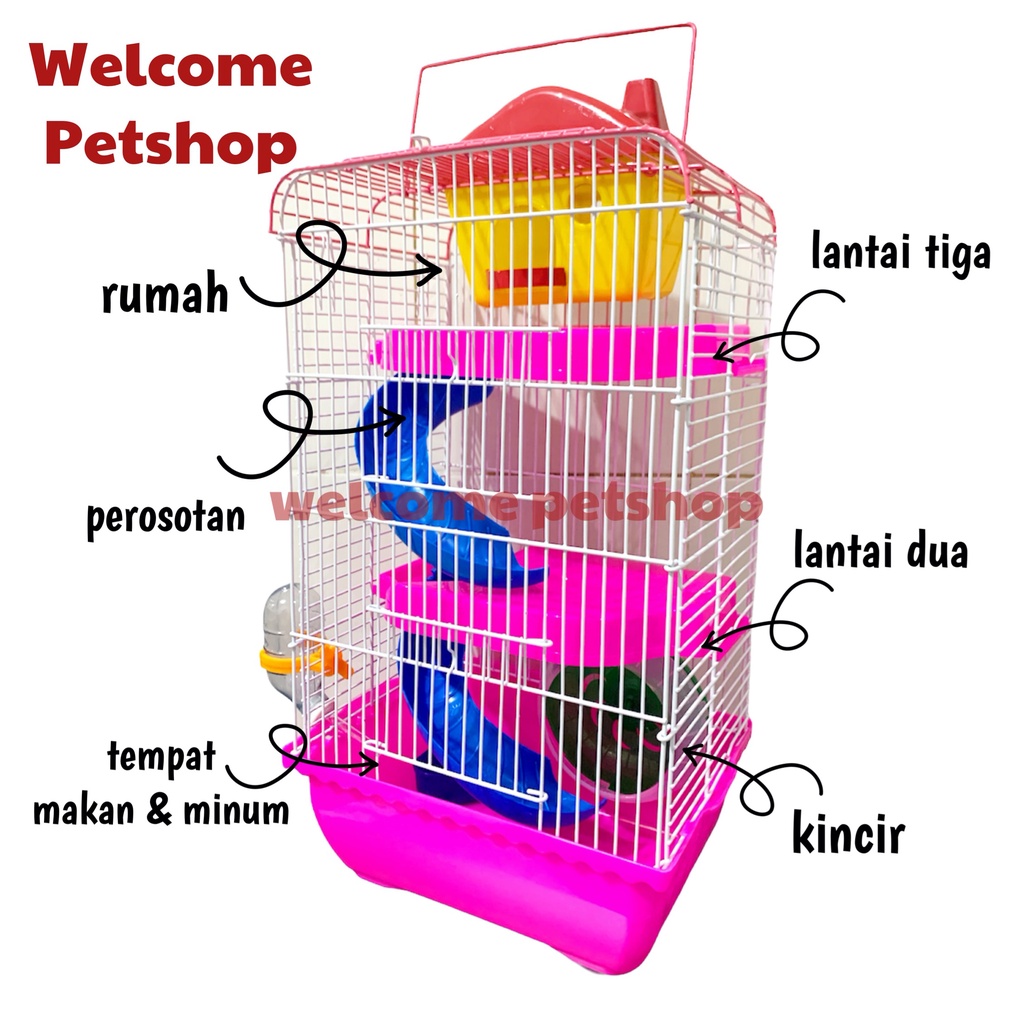 Kandang 119 untuk Hamster / Kandang Hamster / Rumah Hamster