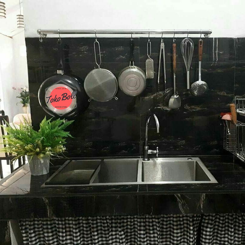 Jual Kapstok Gantungan Panci Peralatan Dapur Kitchen Stainless Cm Shopee Indonesia