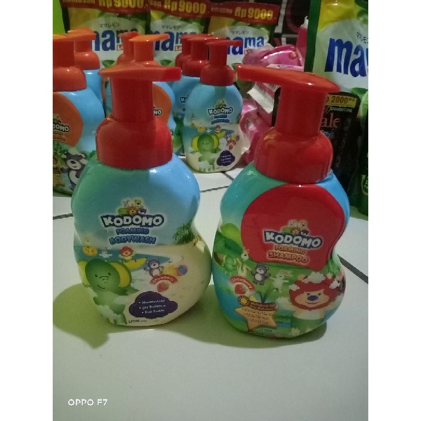 Kodomo Bodywash dan Shampoo Botol 250 ml -
