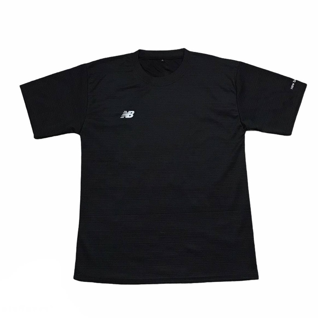 JM ~ Kaos Training / Baju Olahraga N.B_(G-RIS)-Hitam GRS#01