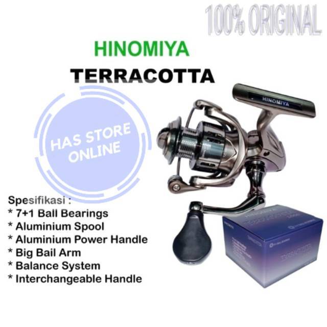 Reel Pancing 2000 Hinomiya Terracotta 8 Ball Bearing