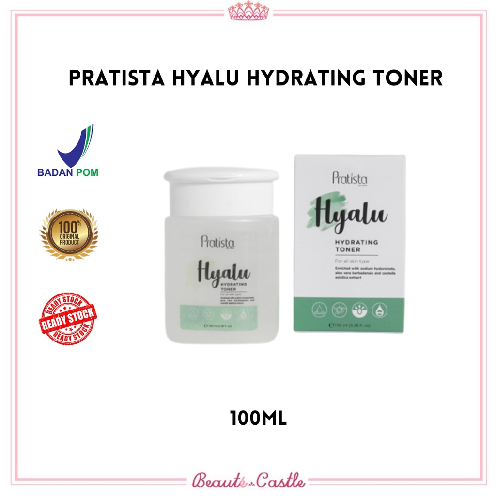 Pratista Hyalu Hydrating Toner/ Skincare Face Toner Pencerah Melembabkan Wajah Extra Glow/ Toner Waj