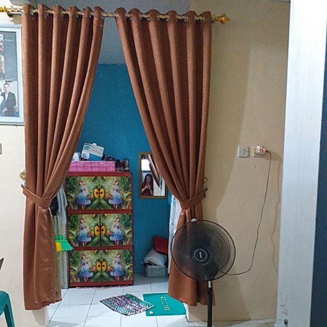 Gorden Blackout Polos Import Premium 100% Di Jamin Tebal. Untuk Jendela Minimalis & Pintu Minimalis