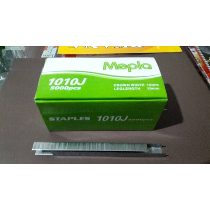 

Staples-U mepla hijau ukuran 10mm box