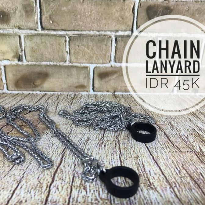 Chain Lanyard For Pod System - Gantungan Rantai Plus Karet Utk Pod Kualitas Premium