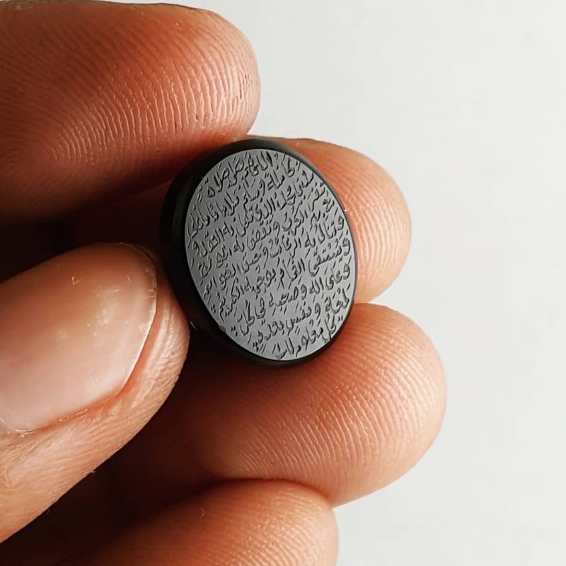 UKIRAN SHOLAWAT NARIYAH BATU YAMAN HABASIY ORIGINAL YEMENعقيق يماني حبشي