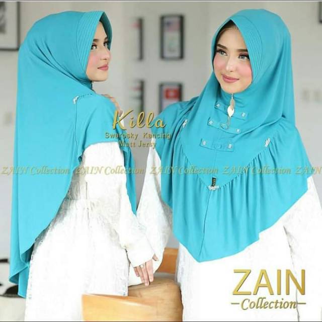 Kode 2027 jilbab pet antem jumbo polos/jilbab pet antem kerut depan