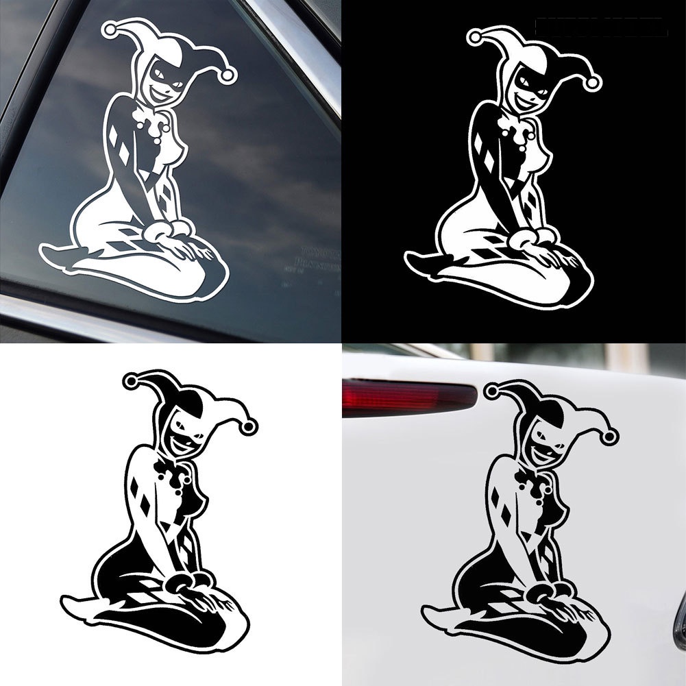 Stiker Decal Reflektif Motif Tulisan Kneeling Quin Untuk Dekorasi Interior Mobil